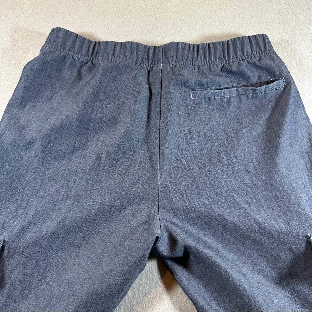 FIGS Cargo Scrub Pants Men’s Medium Blue Drawstring Technical Collection‎